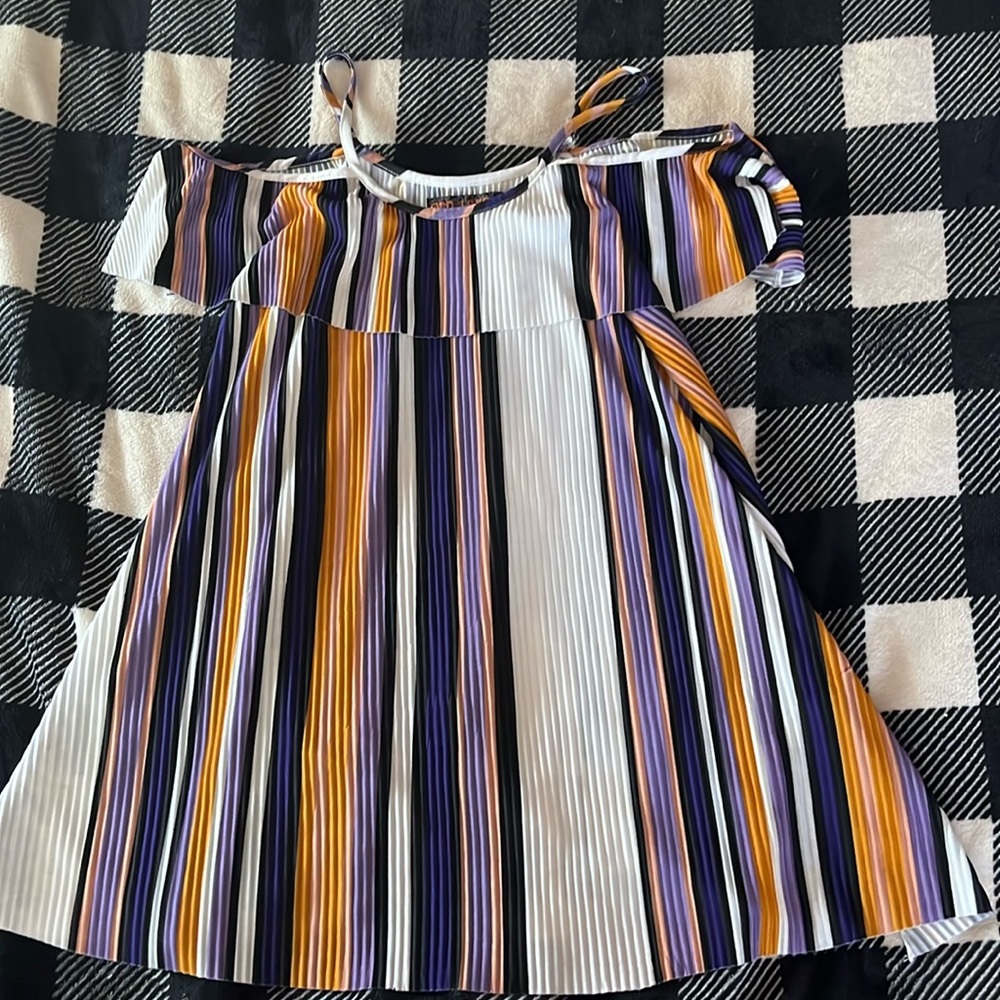 Multi color striped dress